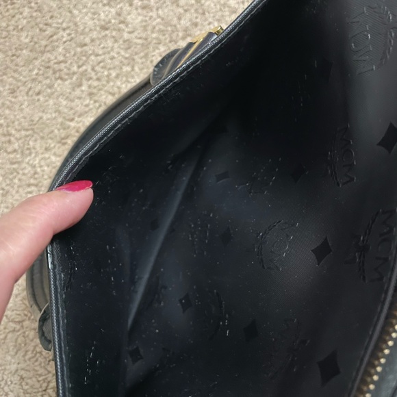 MCM BOSTON BAG VISETOS PVC LEATHER - Picture 10 of 15